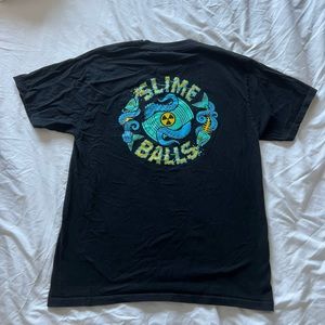 Santa Cruz “Toxic Waste Slime Balls Graphic Tee” Black Size Medium